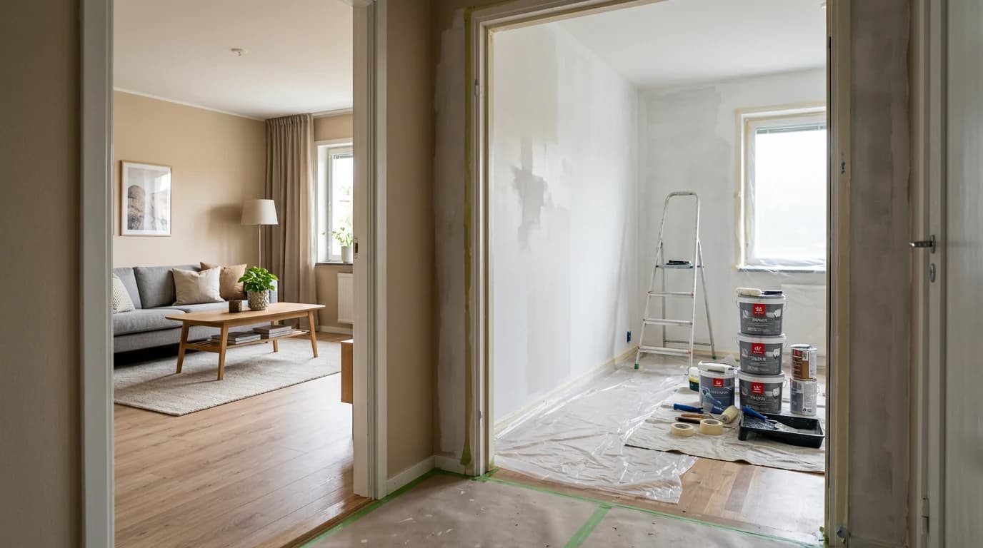 Поэтапный косметический ремонт по комнатам